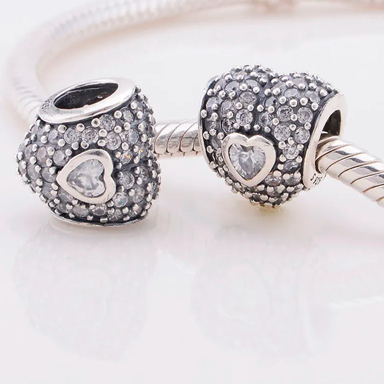 Charm Dije Pandora Original para Mujer 791168CZ En mi Corazon Plata 925 5
