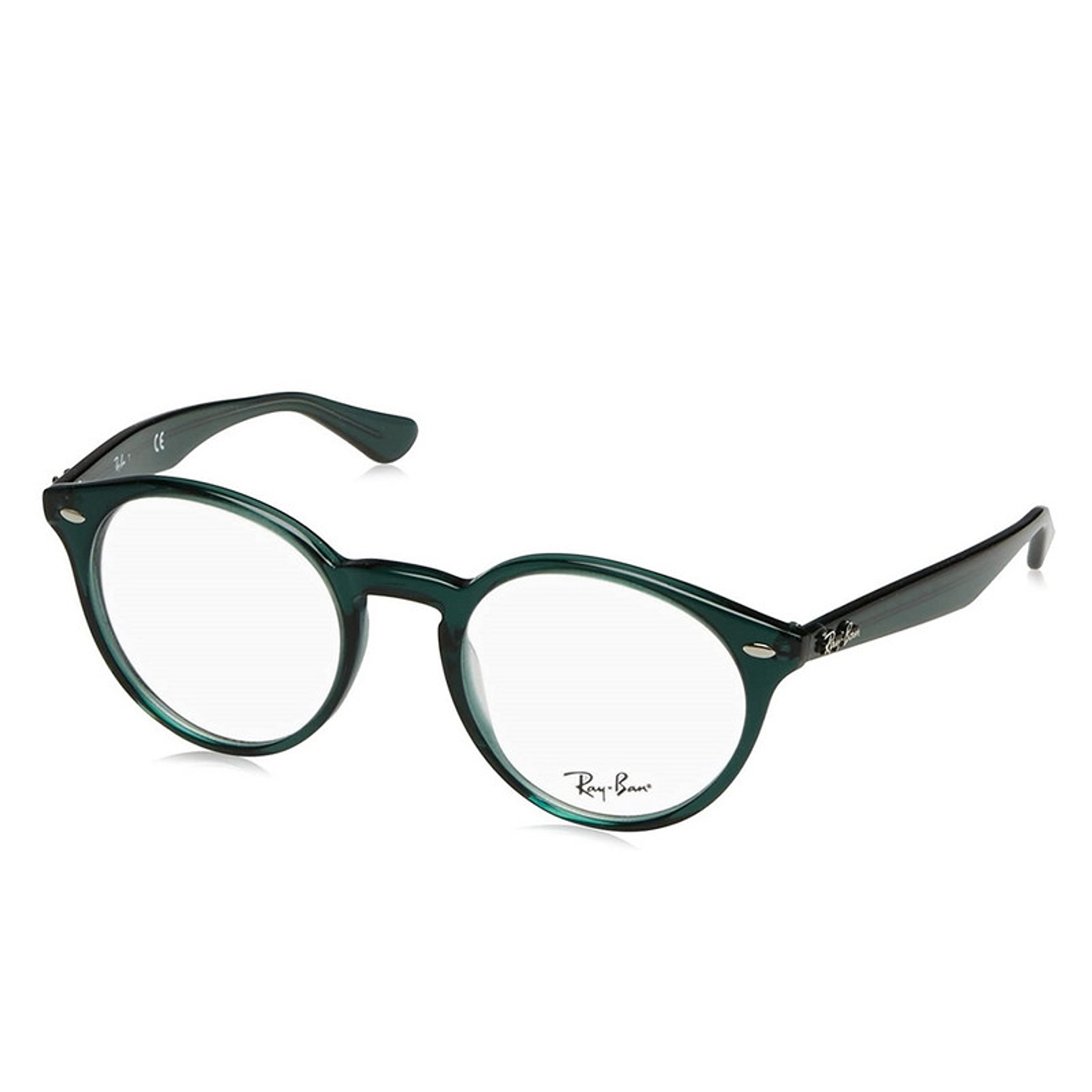 Montura de Lentes de Medida Ray Ban Round RB2180V5495 Color Verde Talla 49mm 4