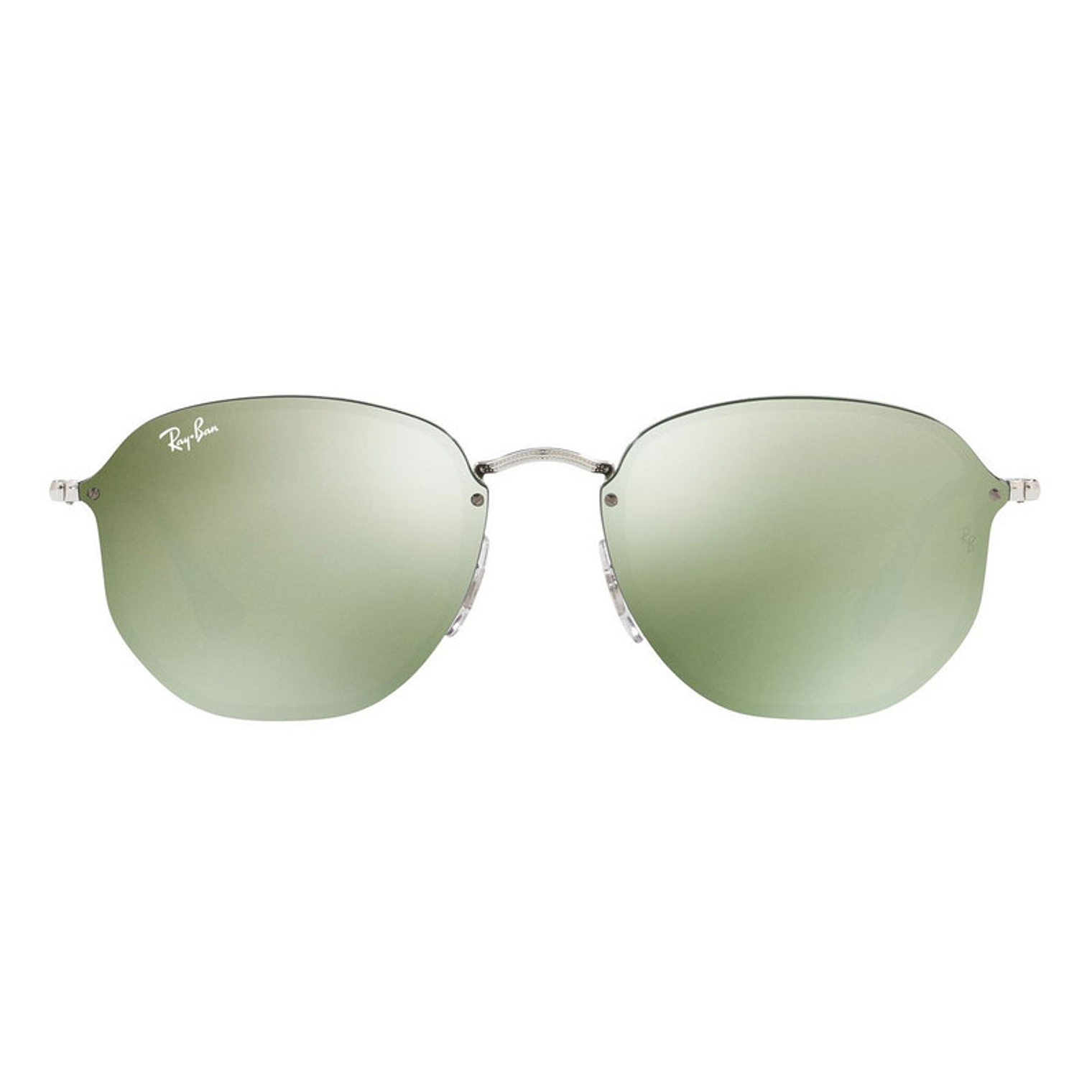 Lentes De Sol Ray Ban Blaze Hexagonal RB3579N 003/30 Verde Claro Espejado 3