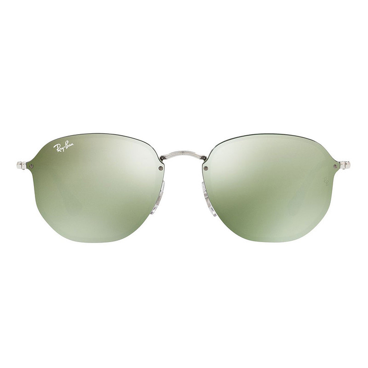Lentes De Sol Ray Ban Blaze Hexagonal RB3579N 003/30 Verde Claro Espejado 3