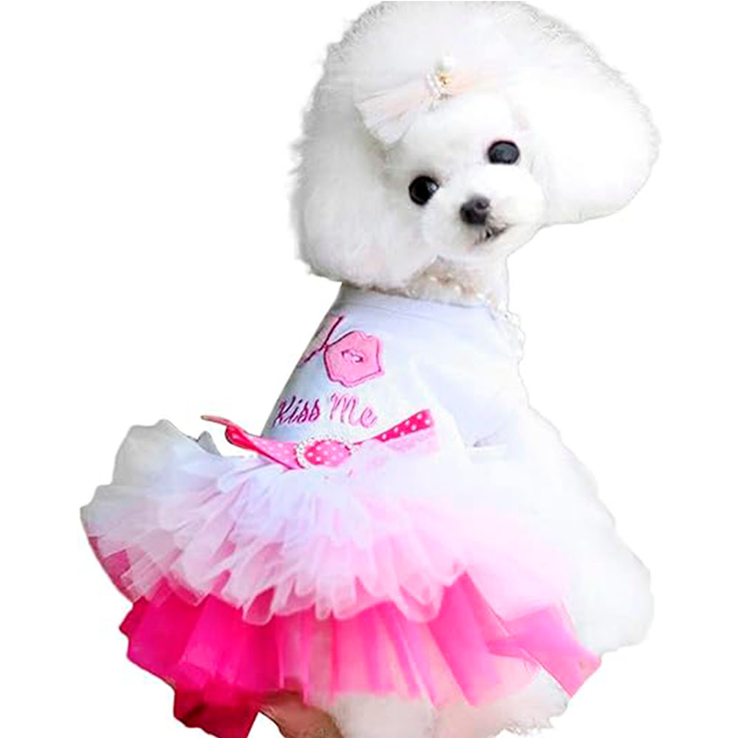 Disfraz para Perro Vestido Princesa Rosado y Azul 5