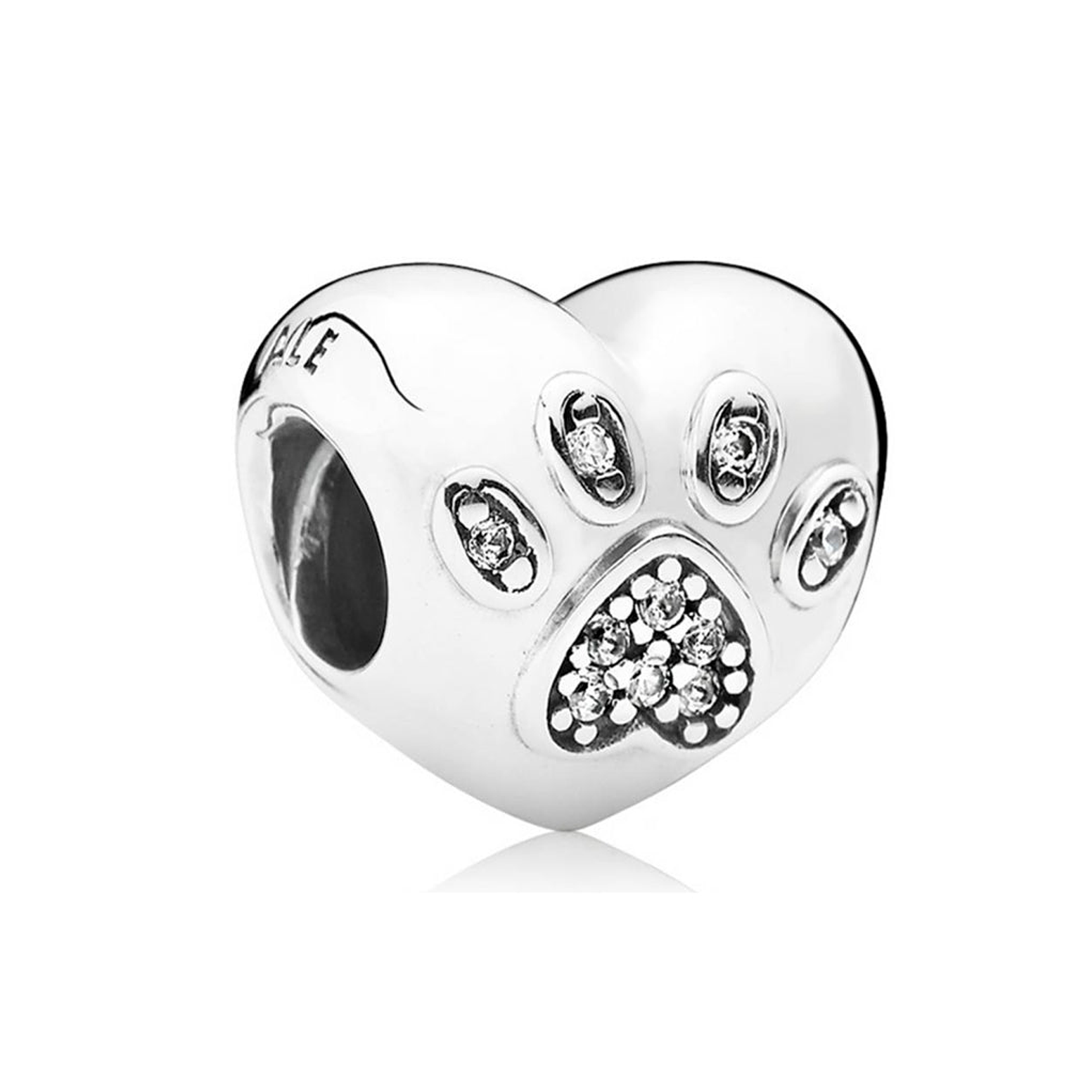 Charm Pandora Original para Mujer 791713CZ I Love My Pet Animal Paw s925 1