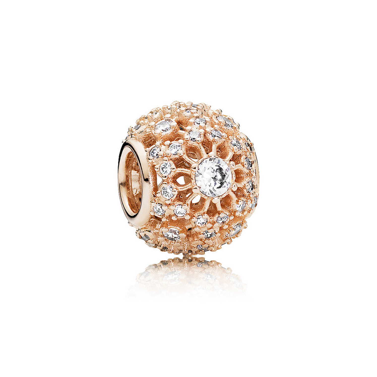 Charm Dije Pandora Original para Mujer 781370CZ Inner Radiance Oro Rosa 14k 1
