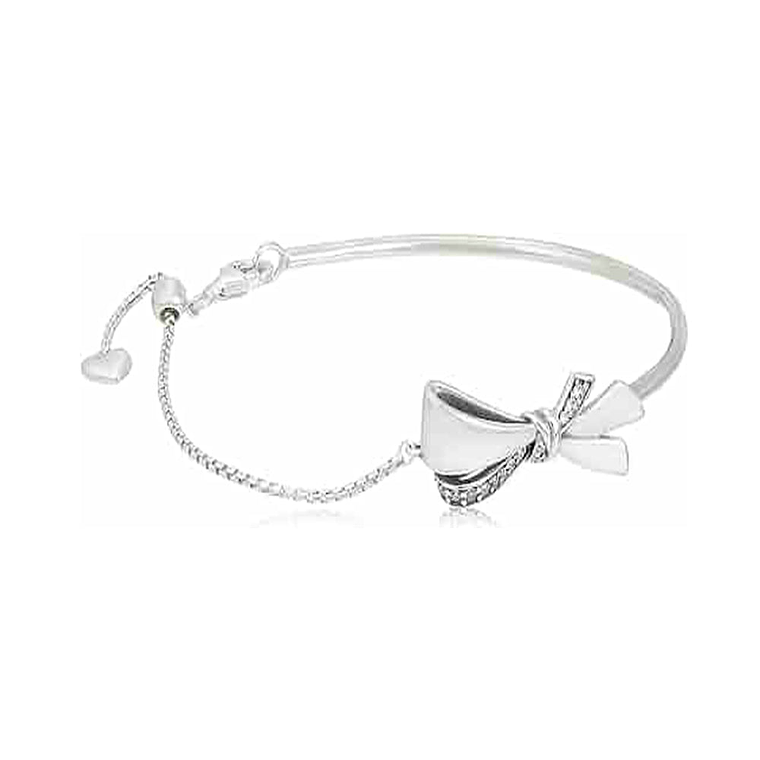 Pulsera Brazalete Pandora Lazo Ajustable 597242CZ Plata 925 Talla 18cm 1