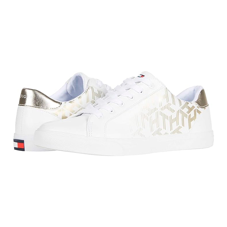 Zapatillas Tommy Hilfiger Loura Original Color Blanco con Detalles para Mujer Talla 37.5 1