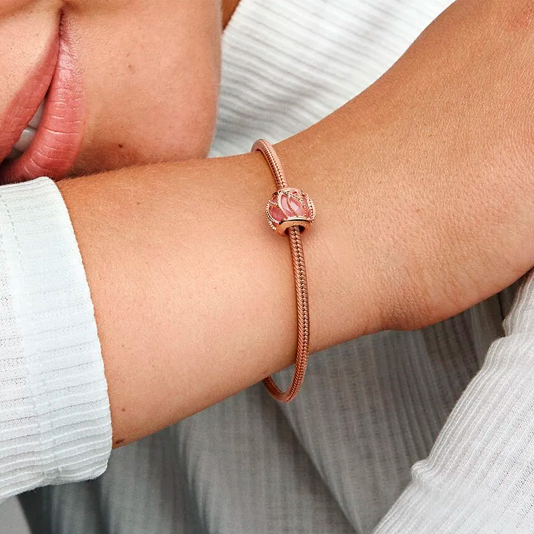 Charm Dije Pandora Original para Mujer 781968PCZ Resplandor Entrelazado Oro 14k 5