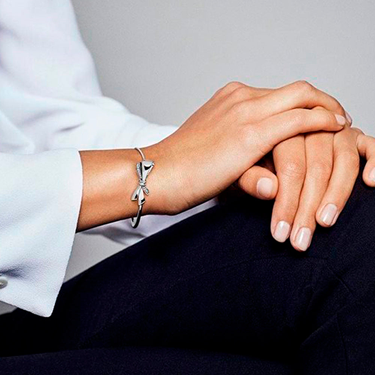 Pulsera Brazalete Pandora Lazo Ajustable 597242CZ Plata 925 Talla 18cm 5