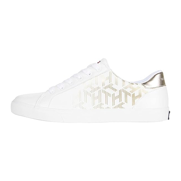 Zapatillas Tommy Hilfiger Loura Original Color Blanco con Detalles para Mujer Talla 37.5 2