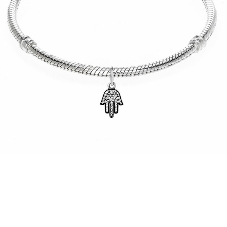 Charm Colgante Pandora Original para Mujer 791307CZ Simbolo de Protección Plata s925 4