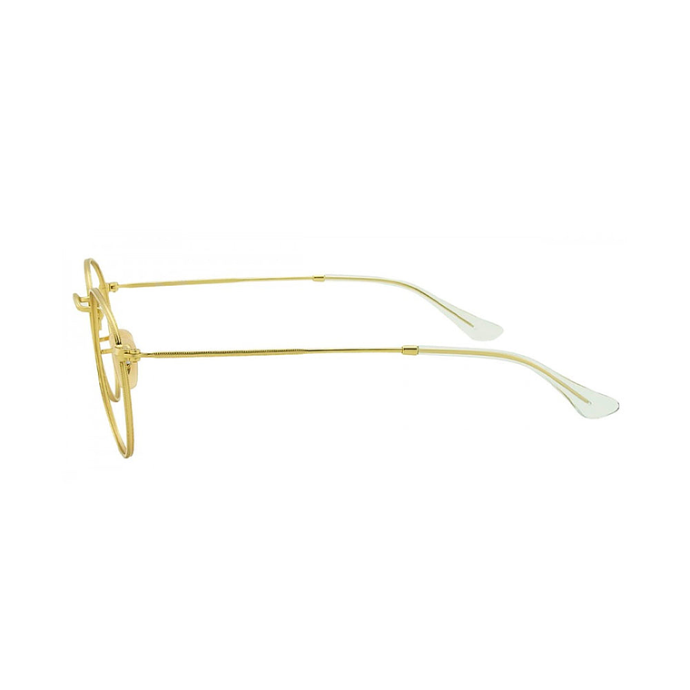 Montura de Lentes de Medida Ray Ban Round Metal RB3447V2730 Color Dorado Talla 47mm 2
