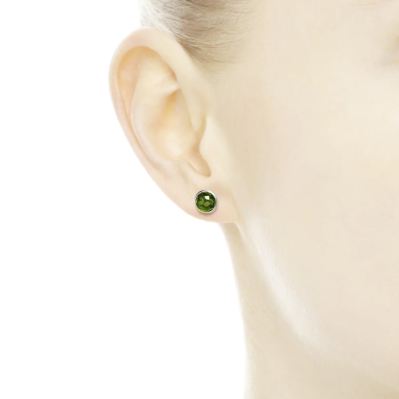 Aretes Pendientes Pandora Gotas de Agosto Piedra Verde Agua 290738PE Plata de 925 5
