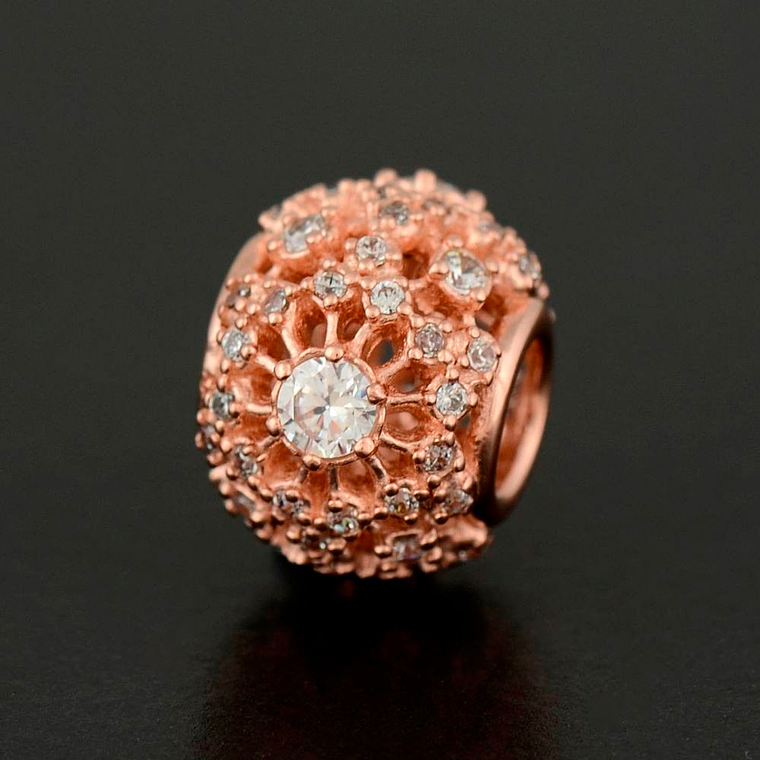 Charm Dije Pandora Original para Mujer 781370CZ Inner Radiance Oro Rosa 14k 4