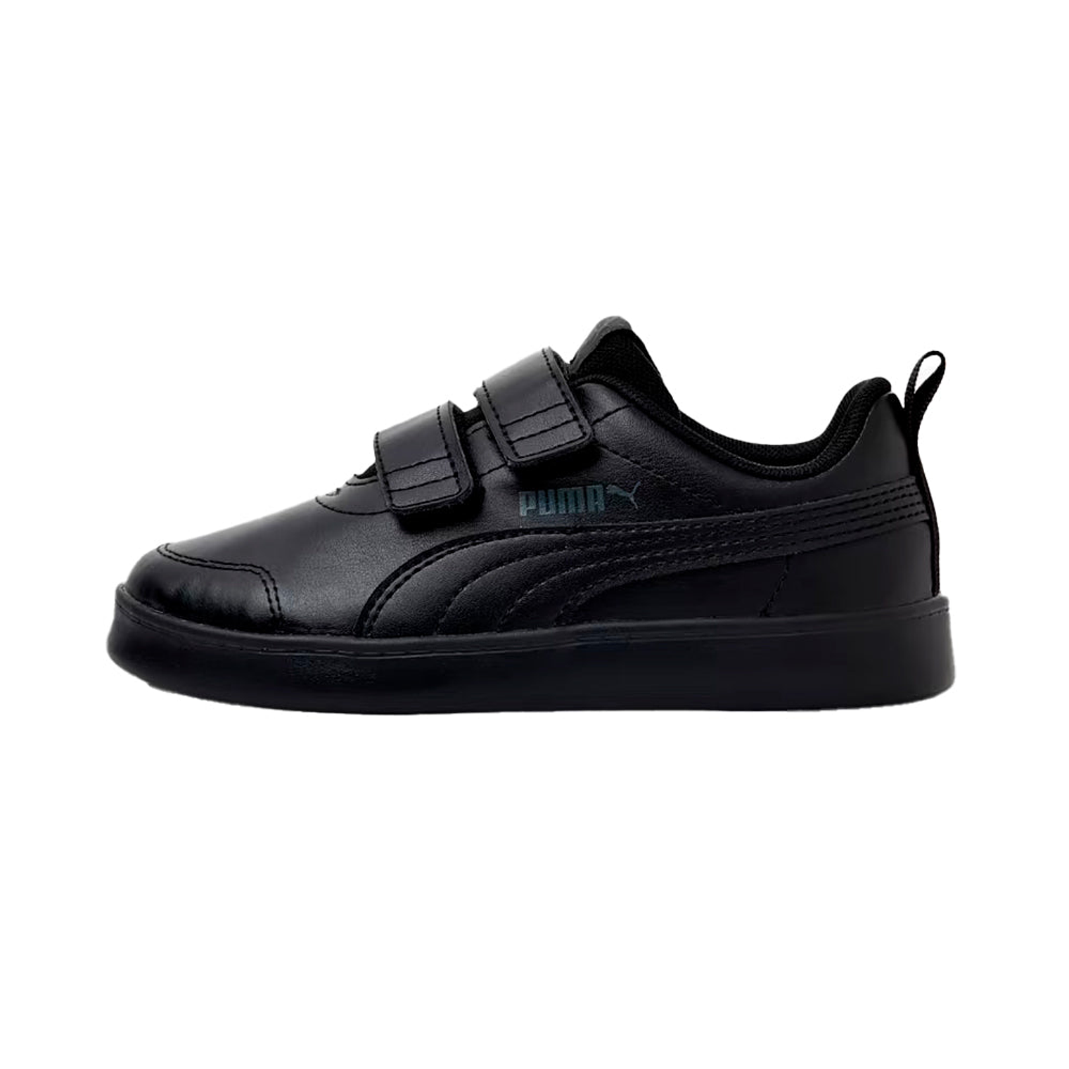 Zapatillas Puma CourtFlex V2 V PS 371543 06 Original Color Negro Para Niños 1