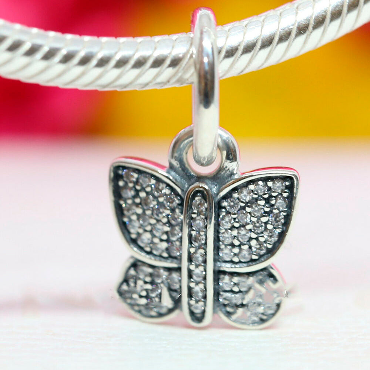 Charm Colgante Pandora Original para Mujer 791497CZ Mariposa Brillante Plata s925 4