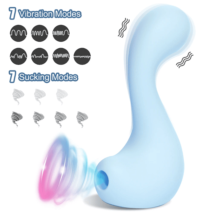 Vibrador Succionador de Clitoris Tluda GM25 En Silicona Medica 4