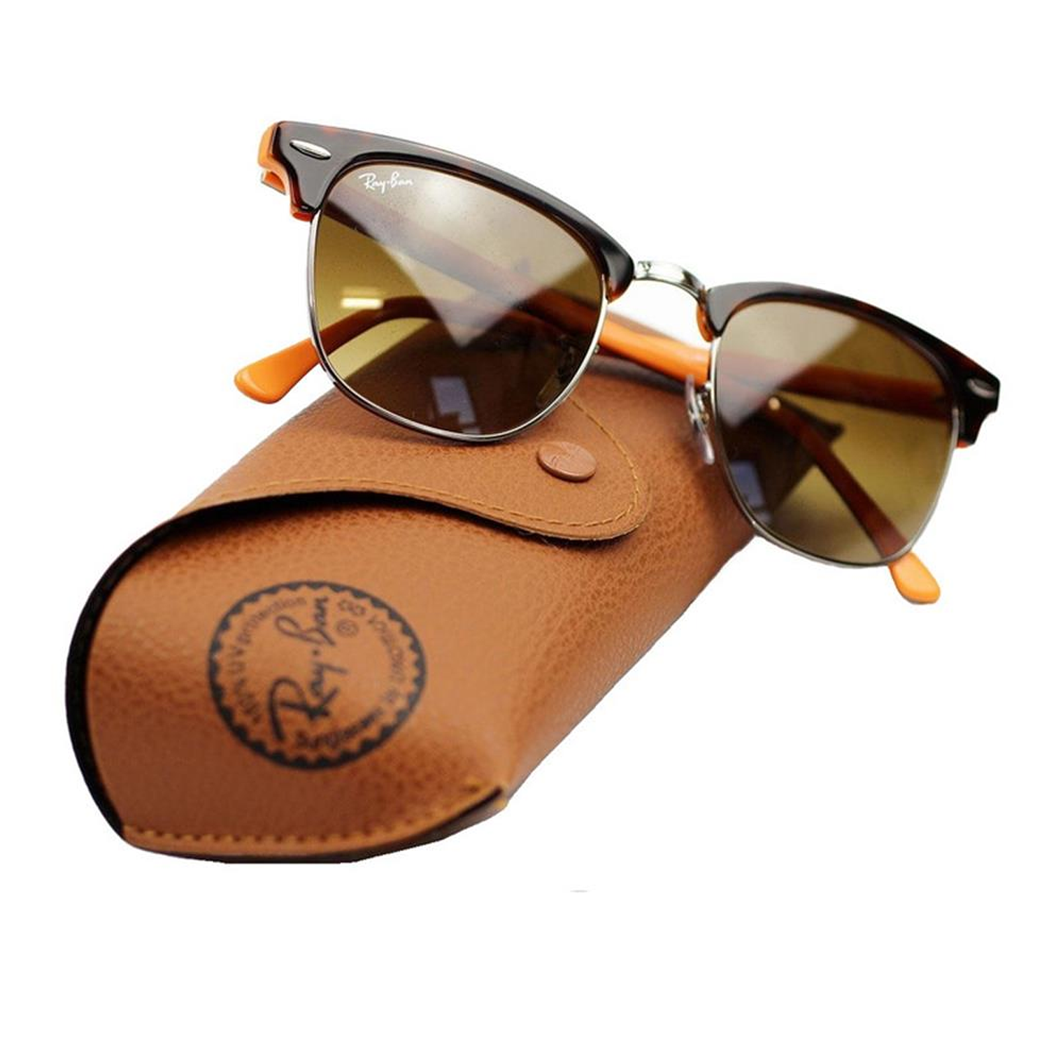 Lentes De Sol Ray Ban Clubmaster RB3016 1126/85 Talla 51mm 6