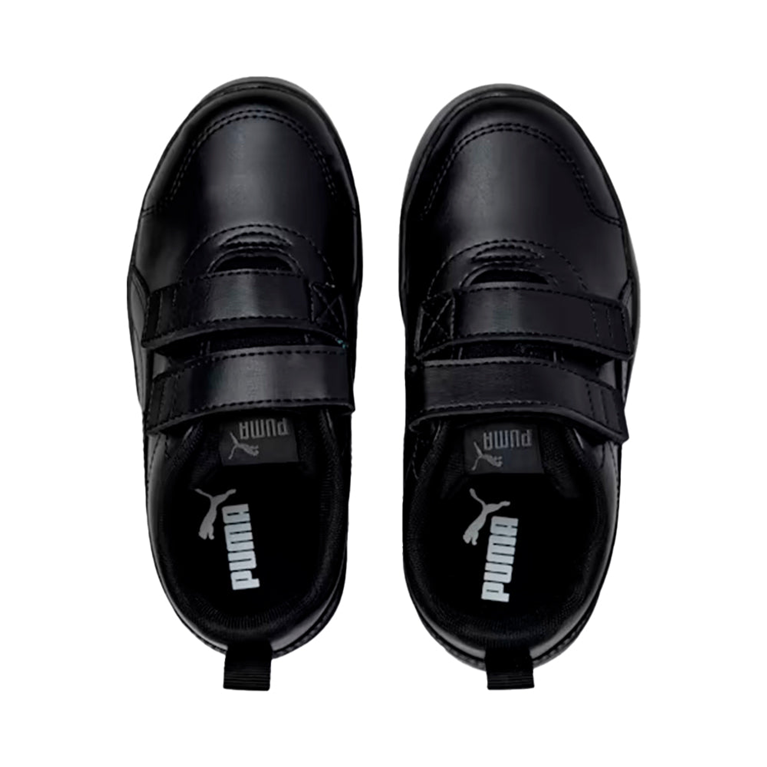 Zapatillas Puma CourtFlex V2 V PS 371543 06 Original Color Negro Para Niños 3