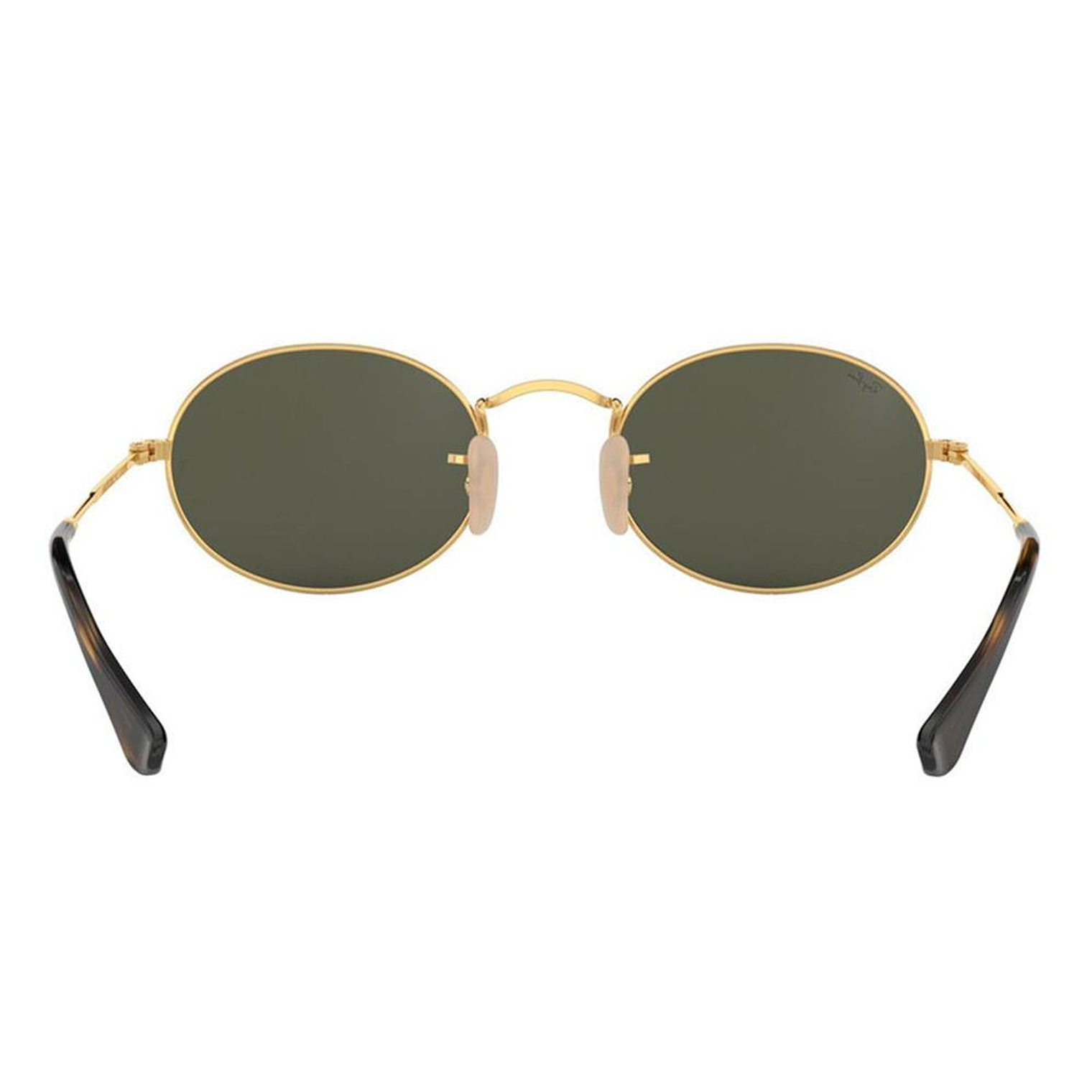 Lentes De Sol Ray Ban Oval Flat RB3547N 001/30 Gris Espejado Talla 51mm 4