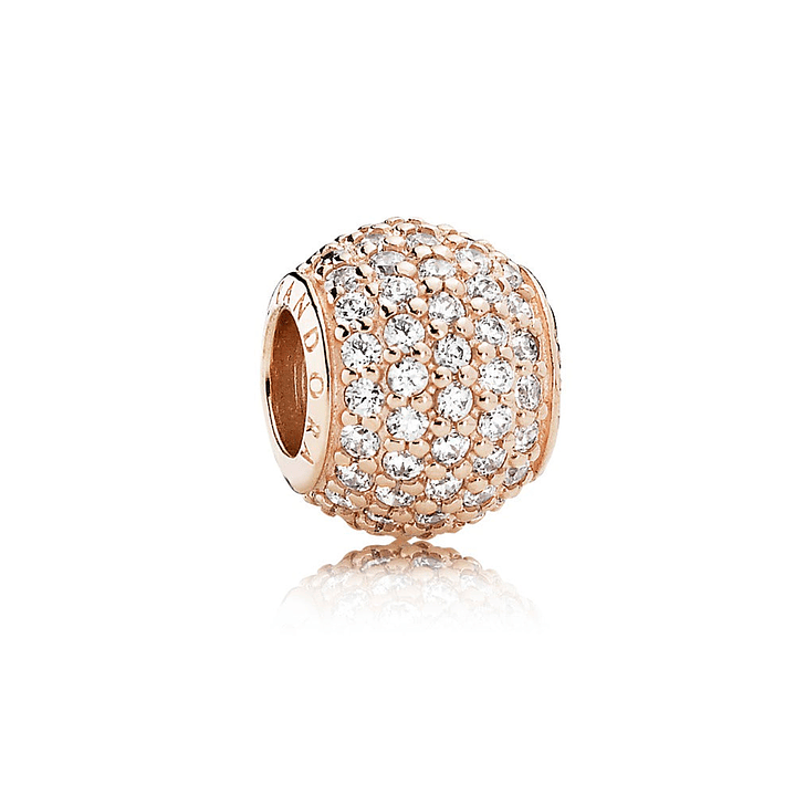 Charm Dije Pandora Original para Mujer 781051CZ Pink Pave Ball Oro Rosa 14k 1