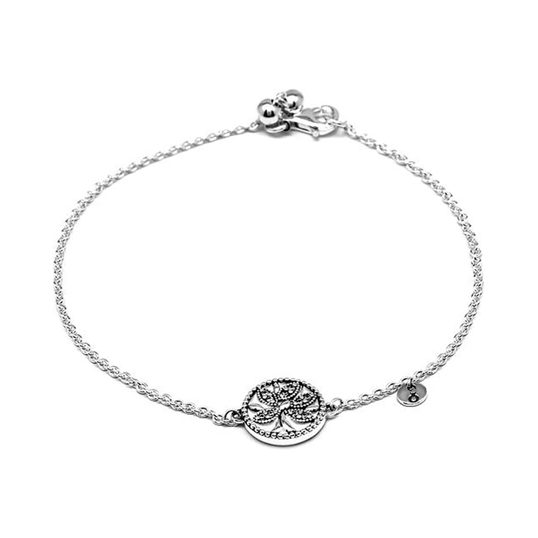 Pulsera Brazalete Pandora Cadena Arbol de la vida 597776CZ Plata 925 Talla 18cm 1