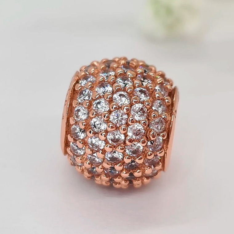 Charm Dije Pandora Original para Mujer 781051CZ Pink Pave Ball Oro Rosa 14k 2