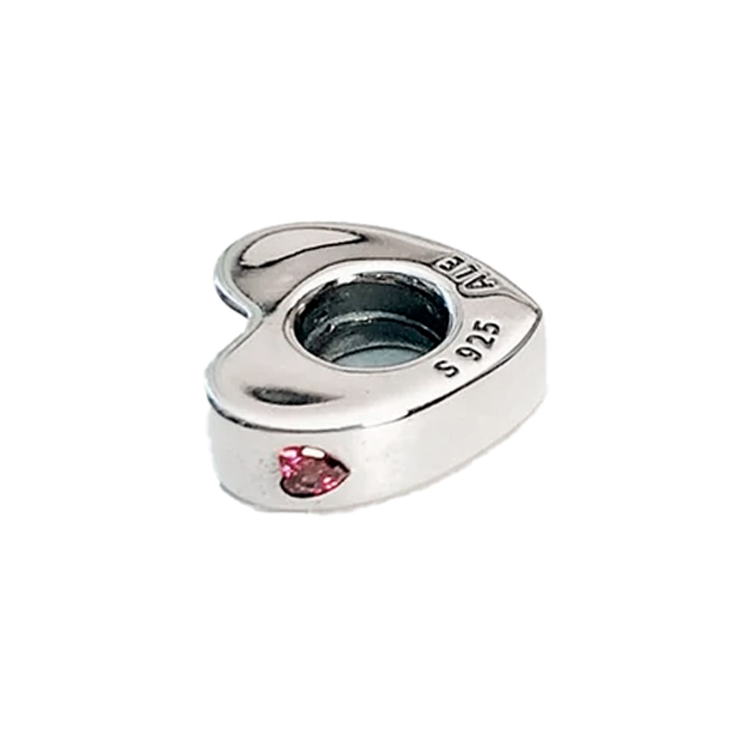 Charm Pandora Original para Mujer 796559CZR Dos Corazones Espaciador 3