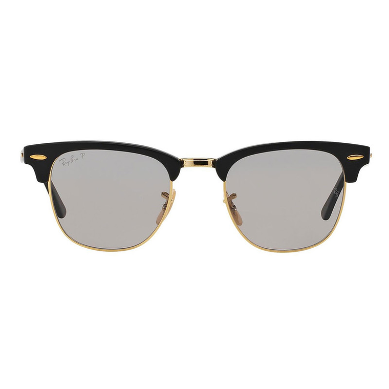 Lentes de Sol Ray Ban Clubmaster Polarizados RB3016 901SP2 Color Negro Talla 51mm 3
