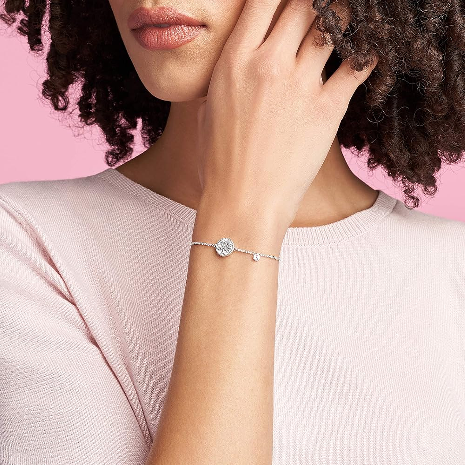 Pulsera Brazalete Pandora Cadena Arbol de la vida 597776CZ Plata 925 Talla 18cm 4