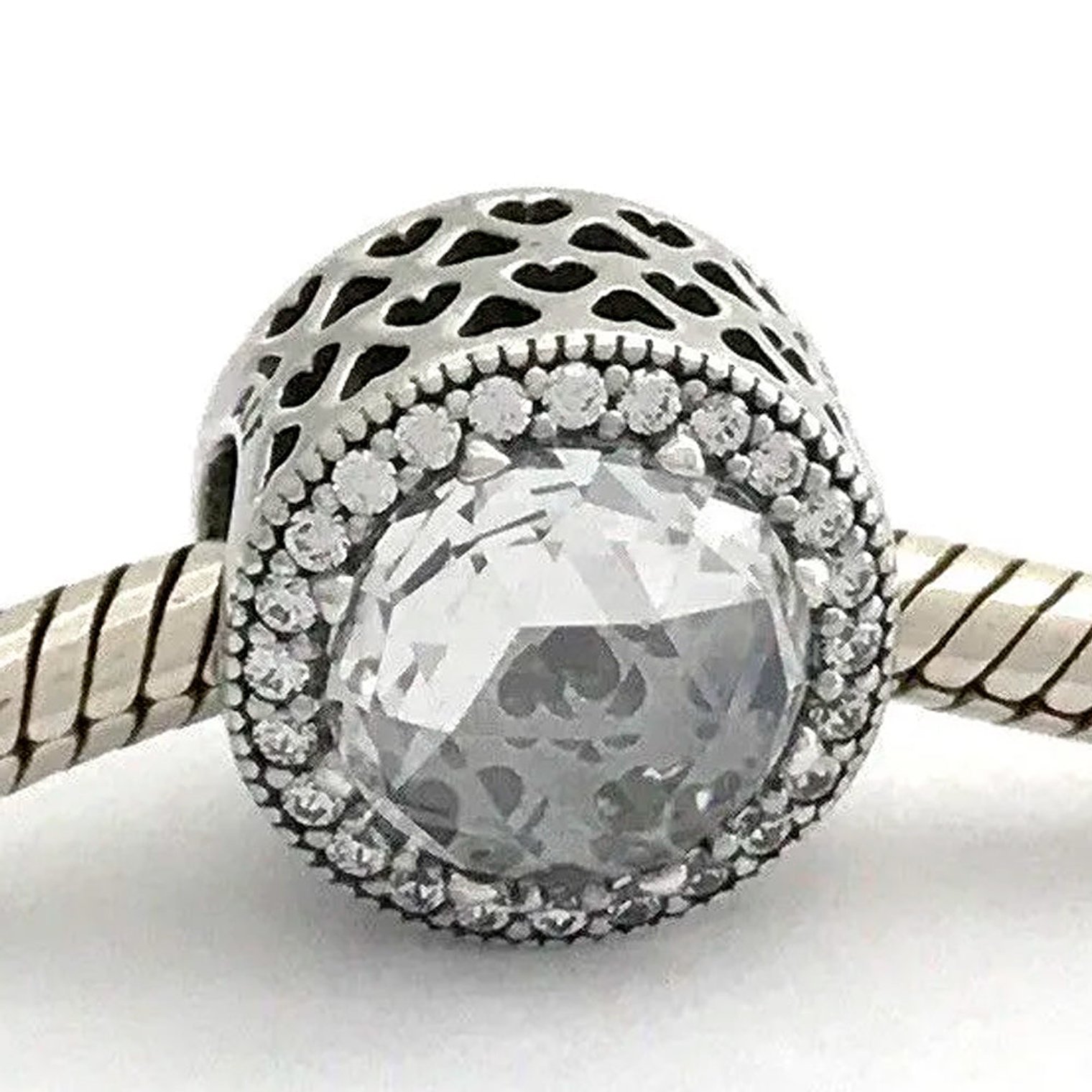 Charm Dije Pandora Original para Mujer 791725CZ Corazón Radiante Plata 925 3