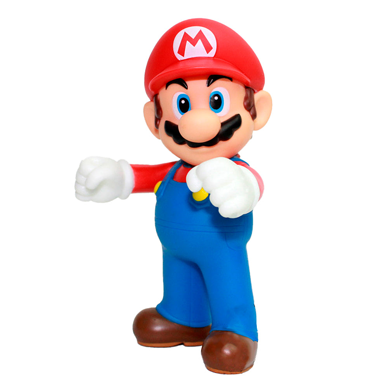 Muñeco Juguete Super Mario Bros - Mario Clasico Rojo y Azul 12cm 3