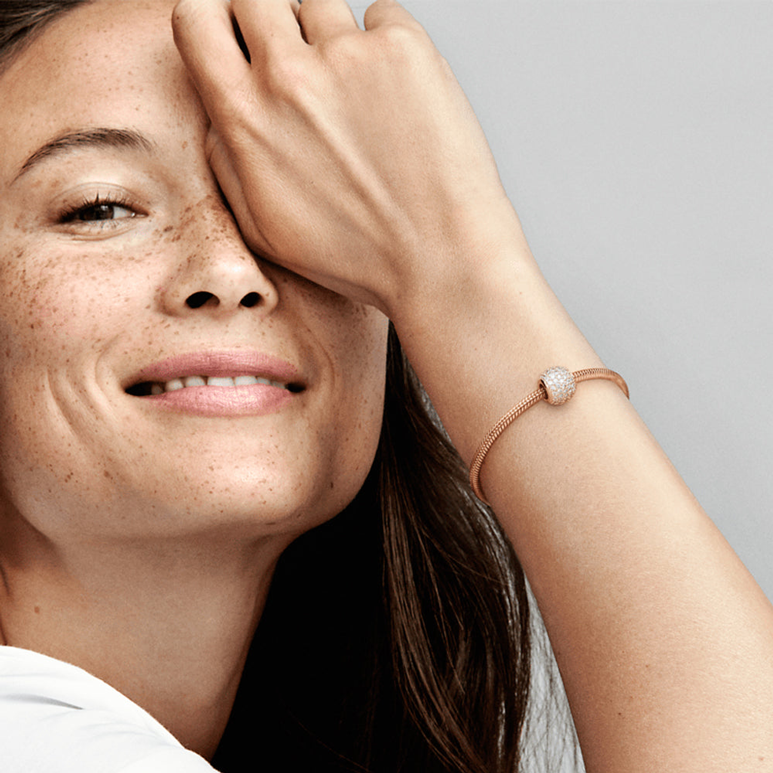 Charm Dije Pandora Original para Mujer 781051CZ Pink Pave Ball Oro Rosa 14k 4