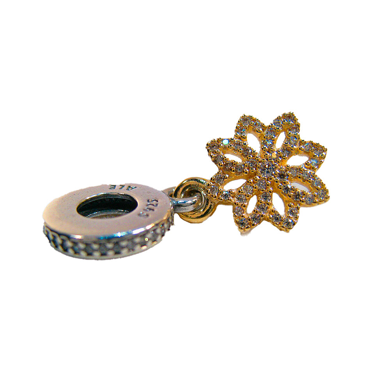 Charm Colgante Pandora Original para Mujer 791757CZ Encaje Botanico Transparente s925 3