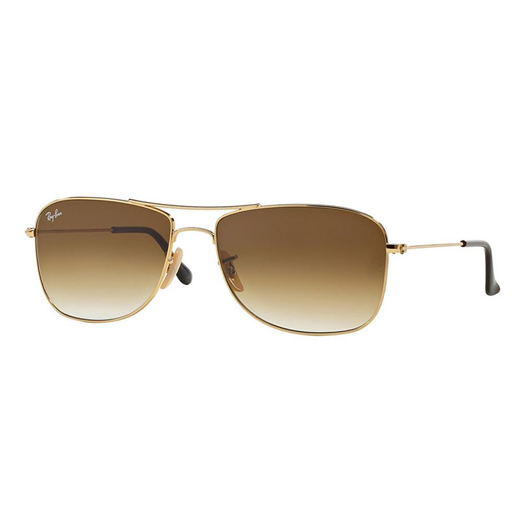 Lentes de Sol Ray Ban Caravan RB3136 001/51 Color Dorado Talla 58mm 1