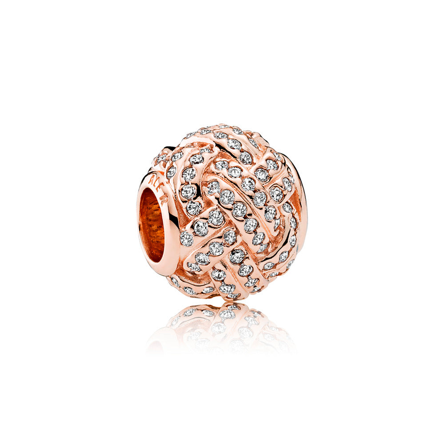 Charm Dije Pandora Original para Mujer 781537CZ Sparkling Rose Love Knot Plata s925 1