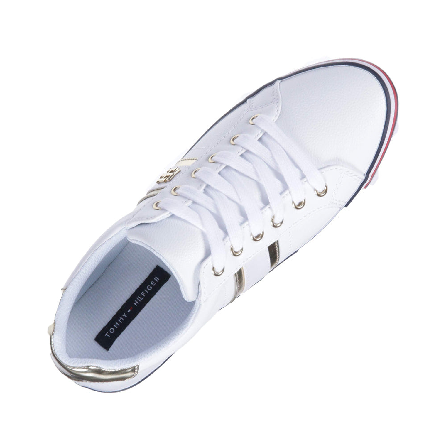 Zapatillas Tommy Hilfiger Fenti Original Color Blanco Para Mujer Talla 40 5