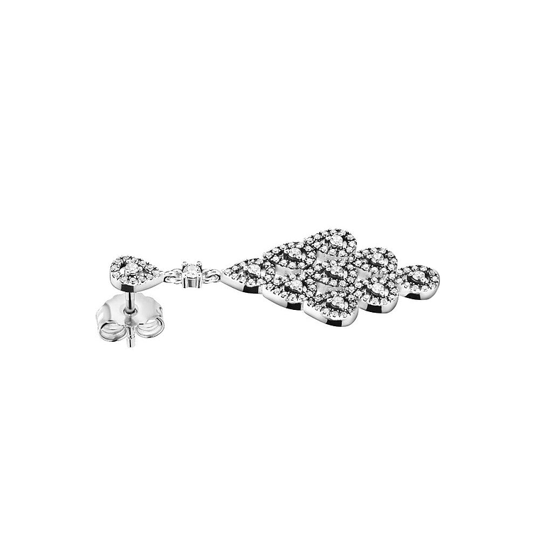 Aretes Pendientes Pandora Lágrimas Brillantes con Circonita Cúbica 296201CZ Plata 925 1