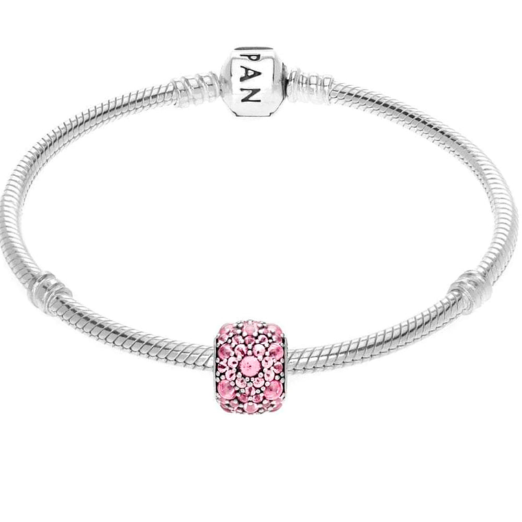 Charm Dije Pandora Original para Mujer 791755PCZ Gotas de Color Rosa Brillante Plata s925 5