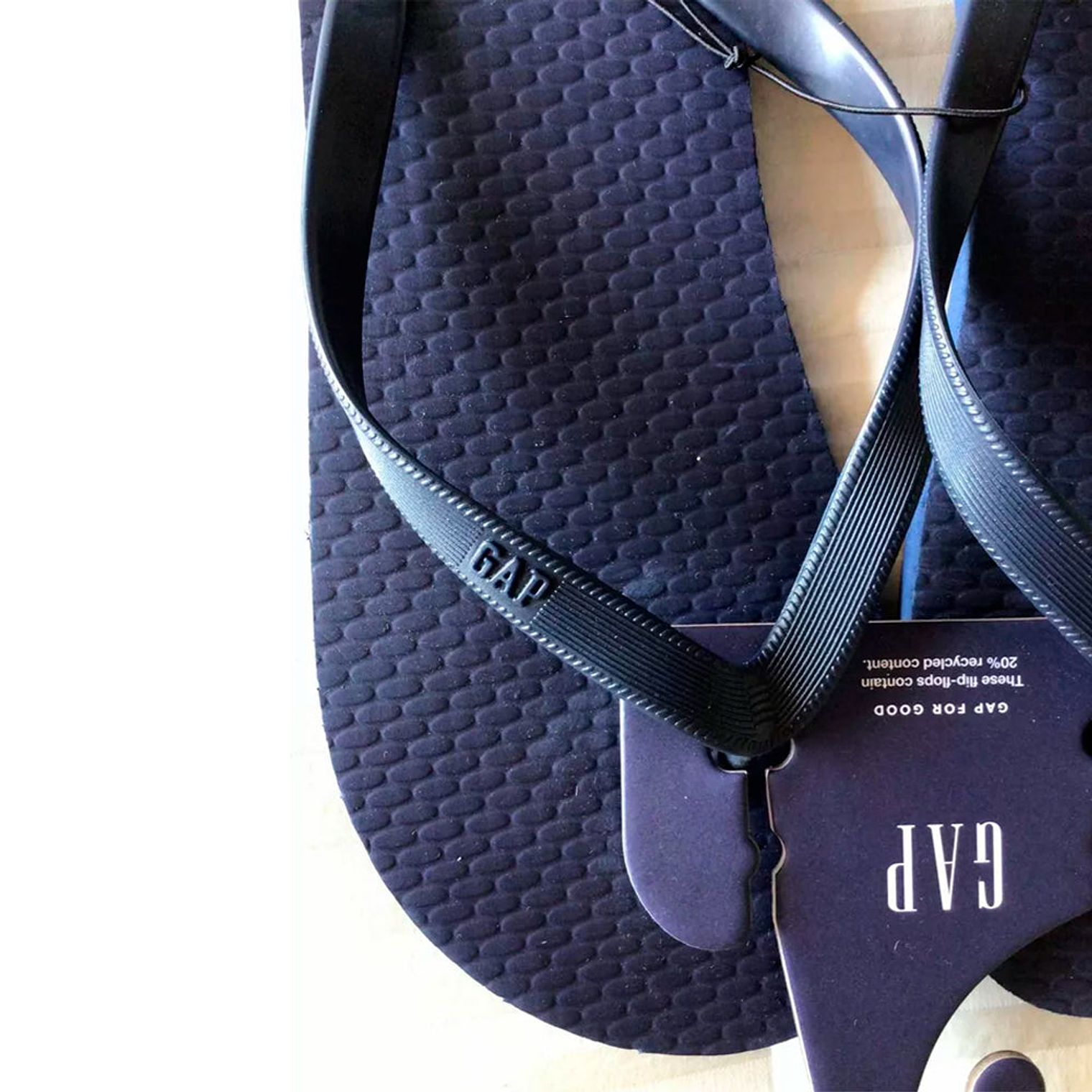 Sandalias Gap flip flop Color Azul Para Hombre 4