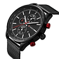 Reloj Análogo Curren Original KREa7801GA para Hombre Acero Color Negro y Rojo - Miniatura 2