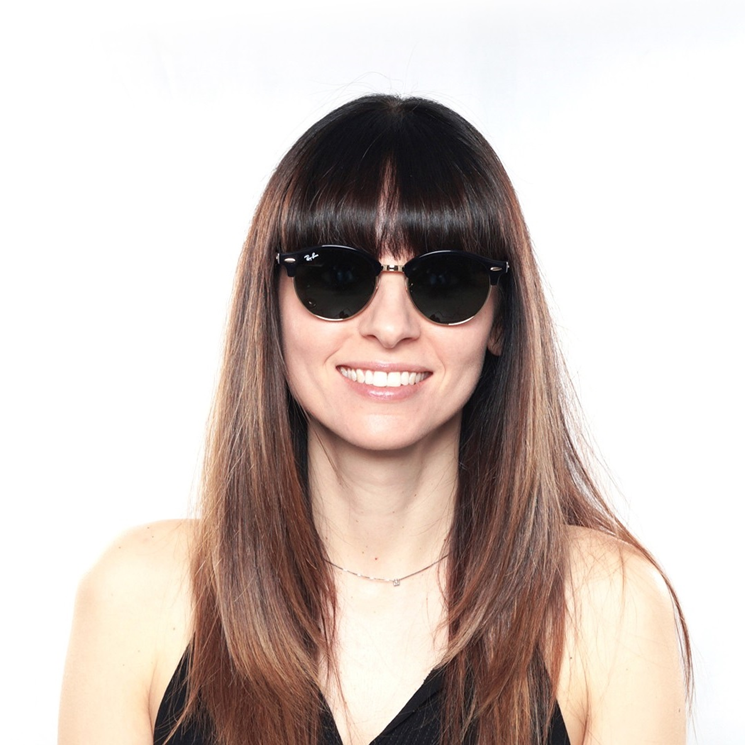 Lentes de Sol Ray Ban ClubRound RB4246 901 Color Negro Talla 51mm 5