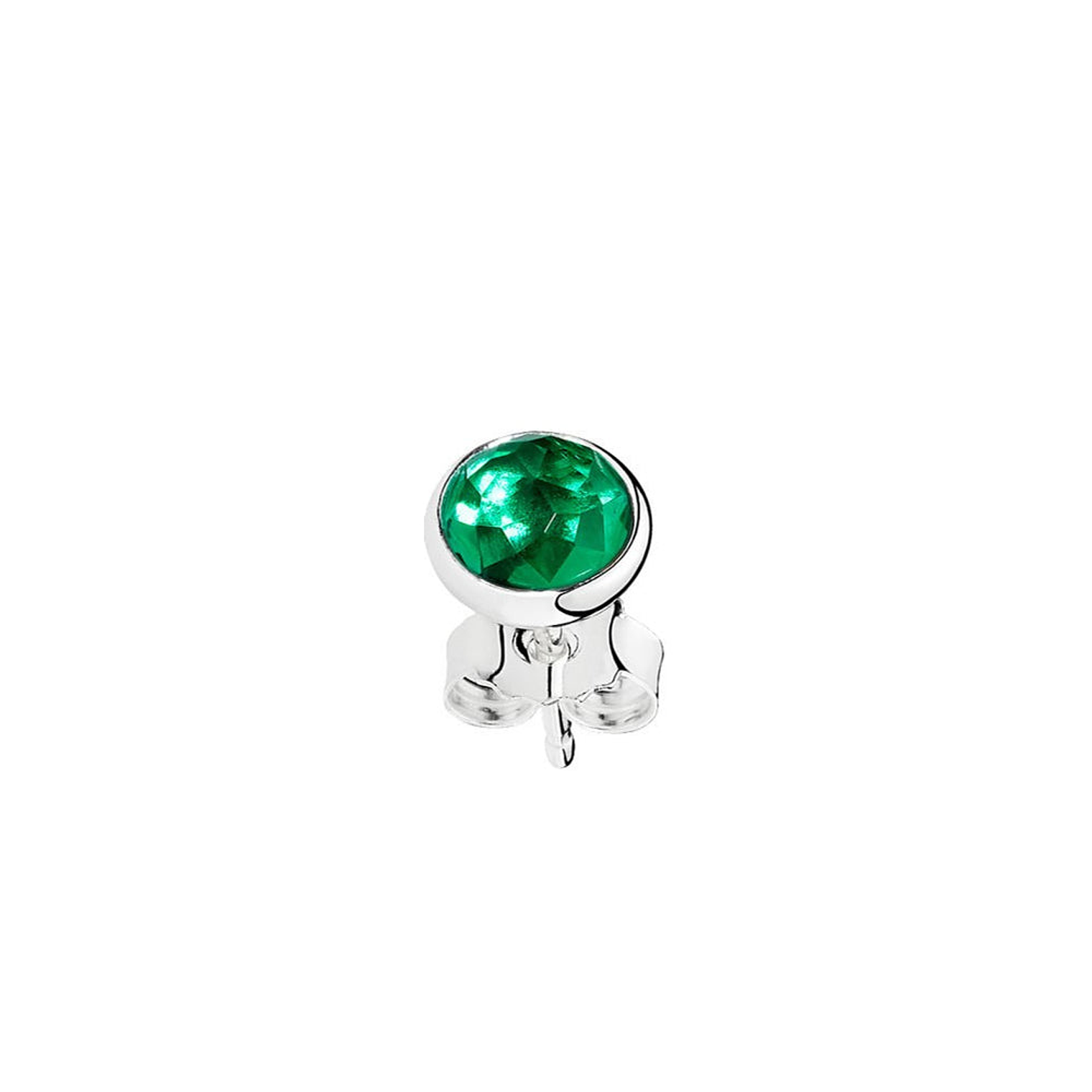Aretes Pendientes Pandora Gotas de Mayo Piedra Cristal Verde Real 290738NRG Plata 925 2
