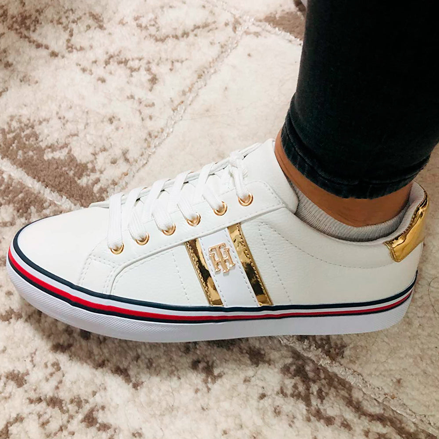 Zapatillas Tommy Hilfiger Fenti Original Color Blanco Para Mujer Talla 40 6