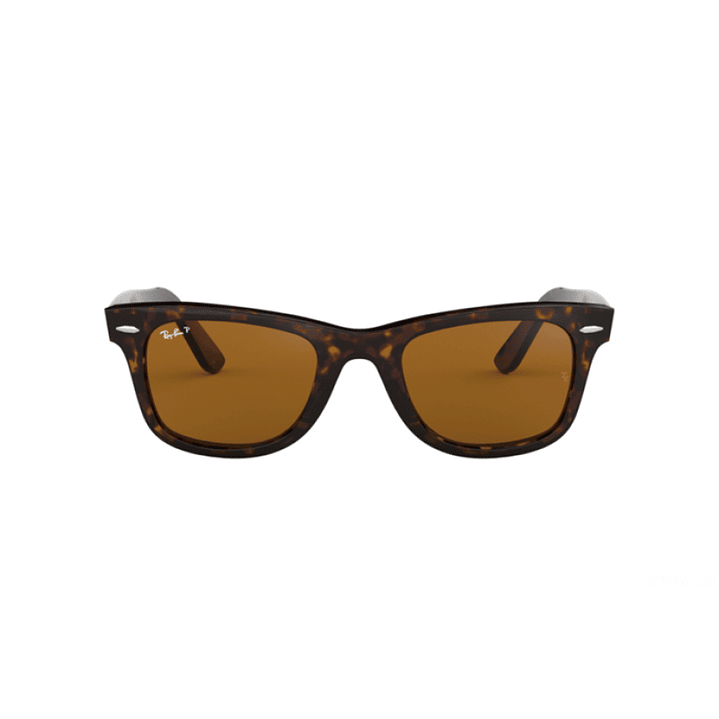 Lentes de Sol Ray Ban Polarizado Wayfarer RB2140 902/57 Color Habana Talla 50mm 3