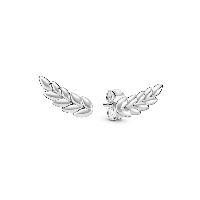 Aretes Pendientes Pandora Tipo Topo Semillas Curvas 297730 Plata 925 1