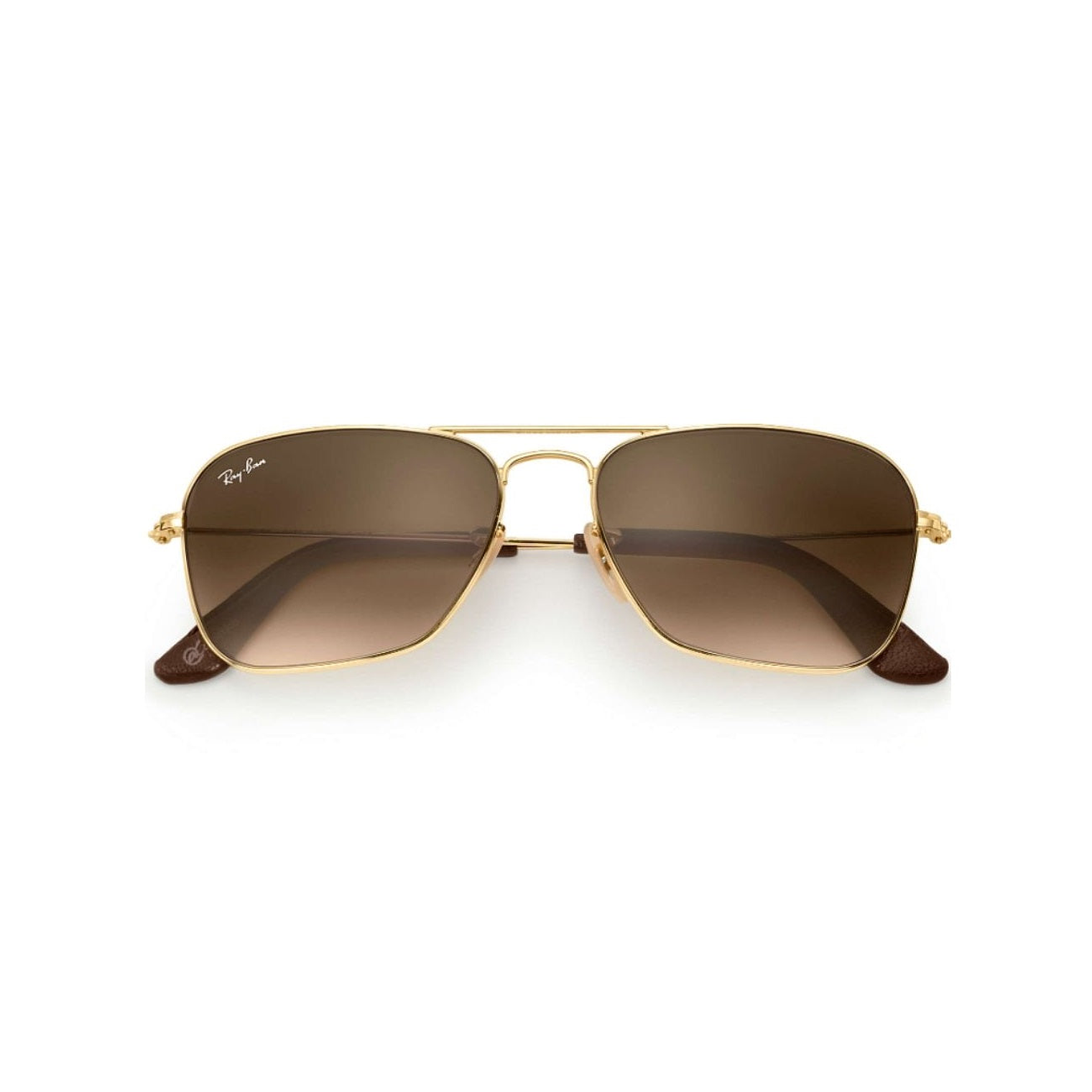 Lentes de Sol Ray Ban Caravan RB3136 001/51 Color Dorado Talla 58mm 3