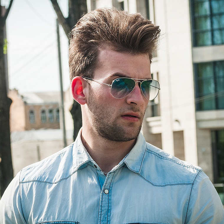 Lentes de Sol Ray Ban Degrade RB3025 003/3F Color Plateado Talla 58mm 5