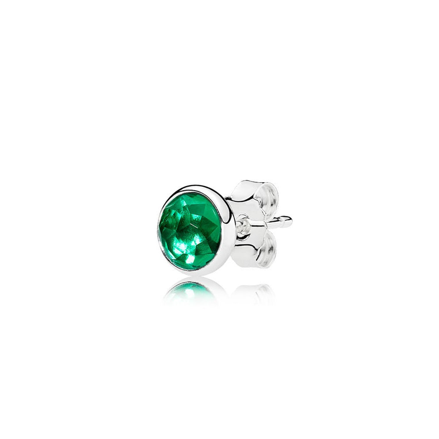 Aretes Pendientes Pandora Gotas de Mayo Piedra Cristal Verde Real 290738NRG Plata 925 3