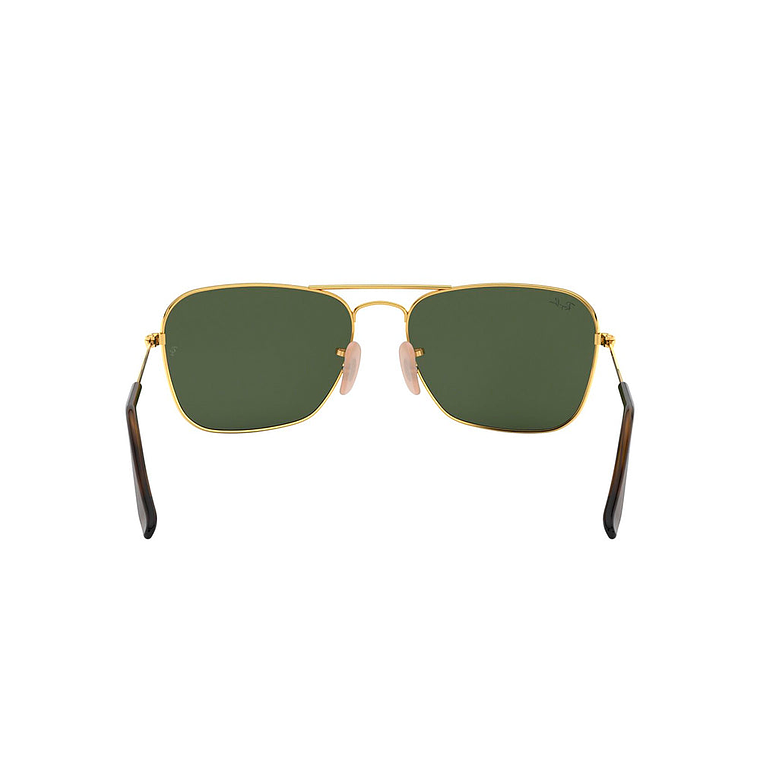 Lentes de Sol Ray Ban Caravan RB3136 001/51 Color Dorado Talla 58mm 4