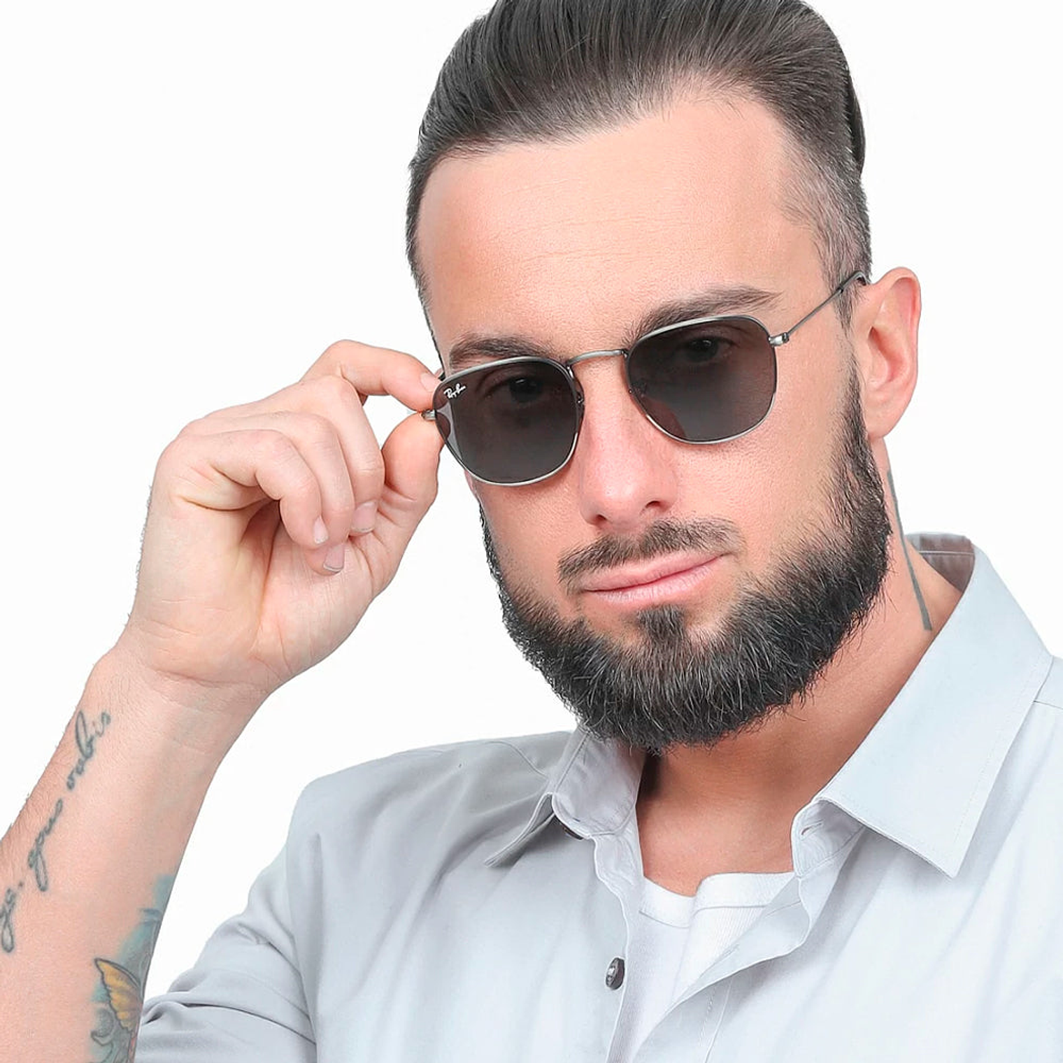 Lentes de Sol Ray Ban Elon RB3958 9229/B1 Color Gris Talla 50mm 6