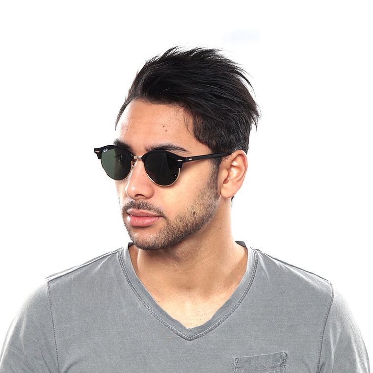 Lentes de Sol Ray Ban ClubRound RB4246 901 Color Negro Talla 51mm 6